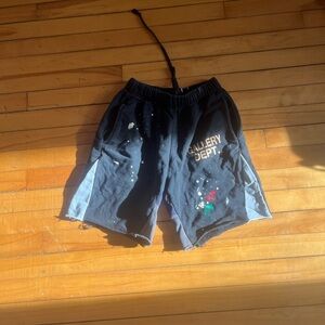 Gallery Dept Black and Gray Men Shorts